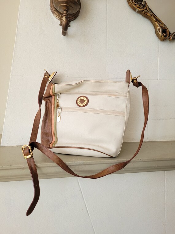 Vintage Guy Laroche bag white leather Handbag
