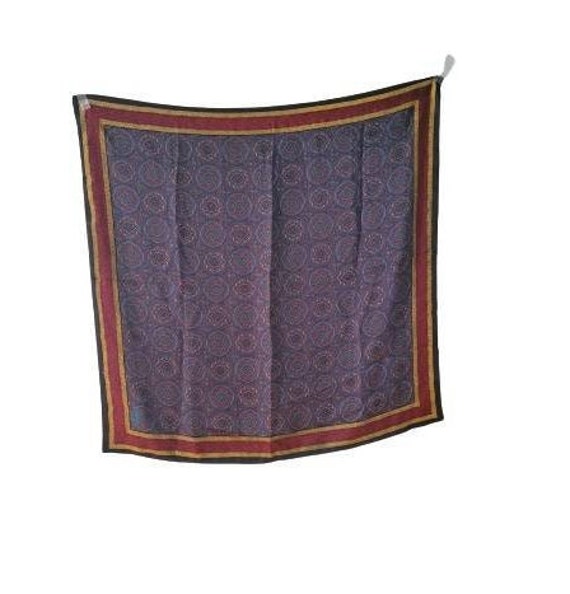 Womens silk scarf, Echo silk scarf vintage paisle… - image 2