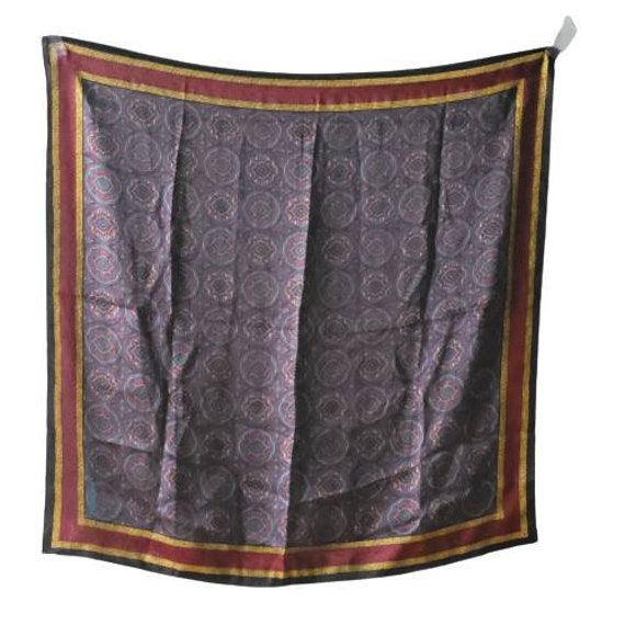 Womens silk scarf, Echo silk scarf vintage paisle… - image 3