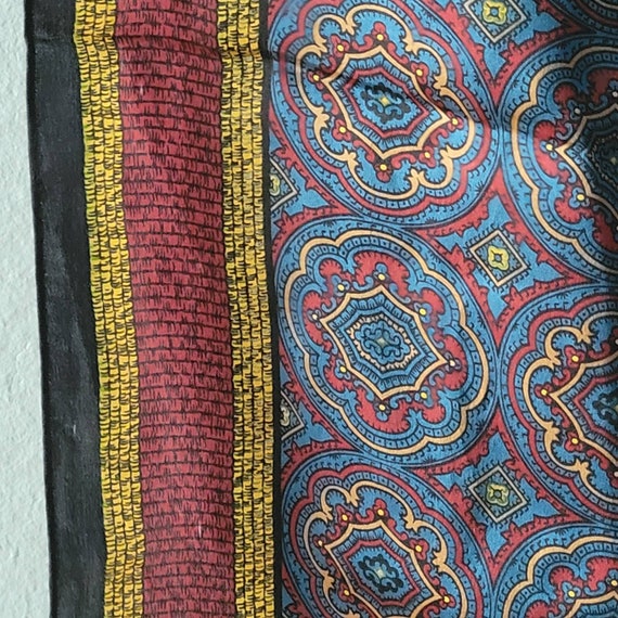 Womens silk scarf, Echo silk scarf vintage paisle… - image 5