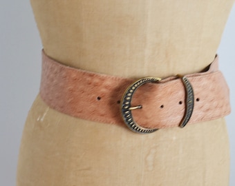 Vintage Tan wide leather belt