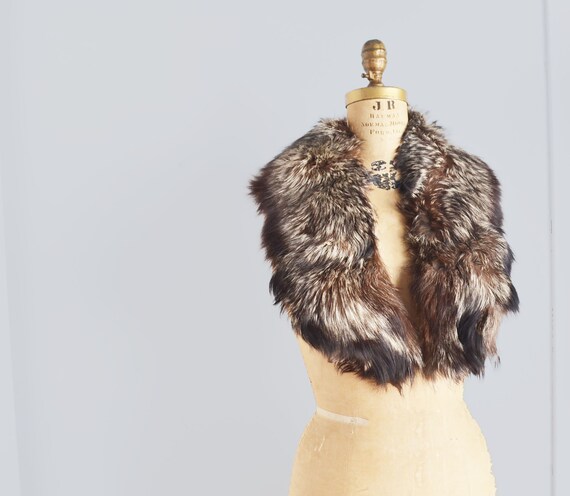 Silver fox Fur Collar Scarf