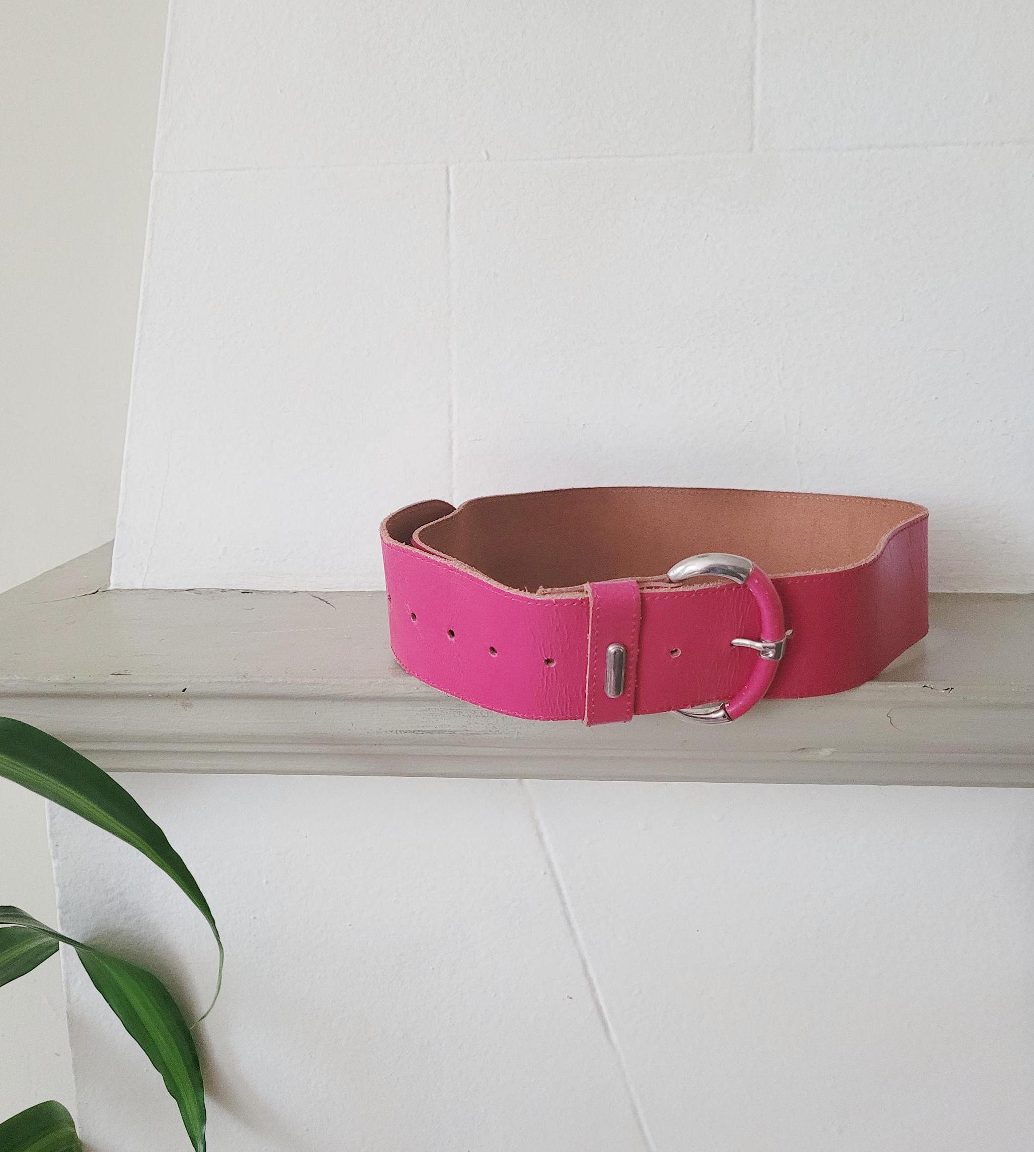 Hot Pink Belt Etsy