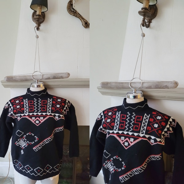 vintage Kenzo Black sweater wool