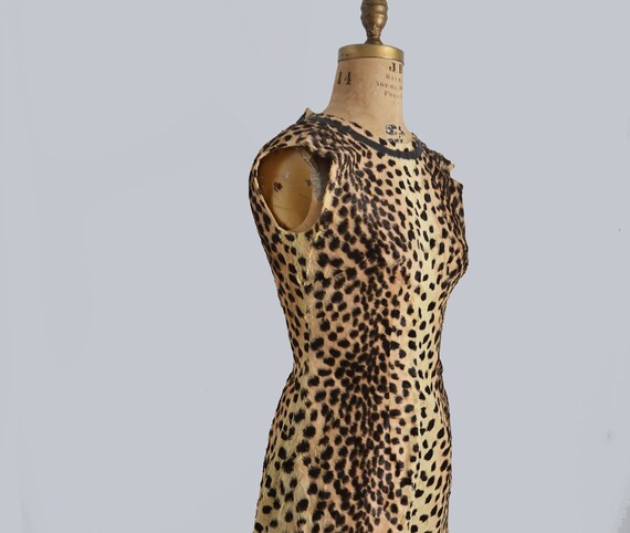 60s leopard print dress - Animal print dress