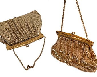 Whiting and Davis Purse gold mesh evening bag