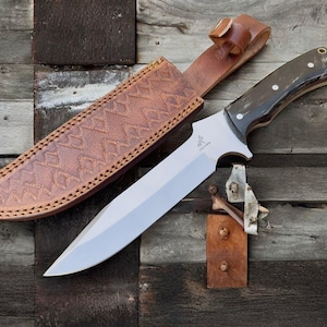 Custom Handmade Forged 1095 Carbon Steel Bowie Knife,Hunting Knife,Skinner Knife,Birthday Gift,Anniversary Gift,for him IDM003