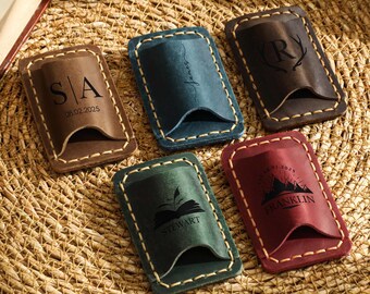 Engraved Name Traveler's Notebook Pen Clip Holder, Personalized Leather Pen Holder Clip, Journal Pen Clip, Gift For Writers, Office Gifts