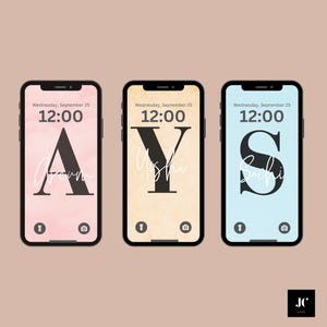 Custom iPhone wallpaper, high resolution, iOS, Aesthetic Wallpaper, Digital Download, Beige , iPhone 15, Samsung, personalize, Editable