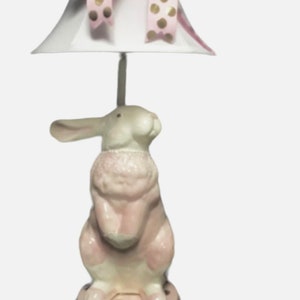 Bunny Lamp - Children's Lamp - Bunny Nursery Decor - Pink Lamp