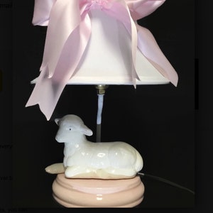 Lamb Lamp - Nursery Lamp - Lamb Nursery Theme - Children's Lamp