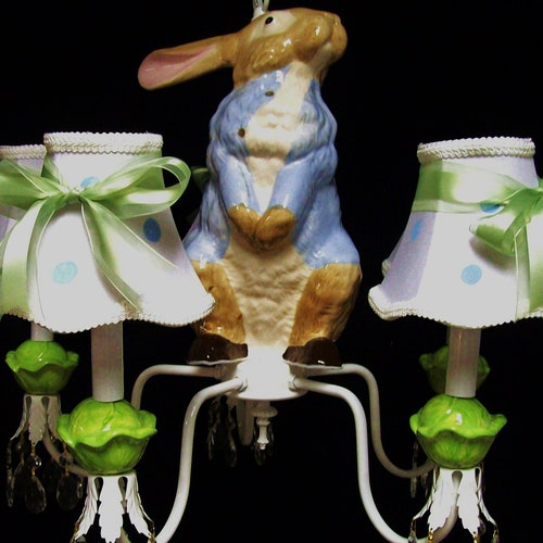 Nursery Chandelier Peter Rabbit Lighting Beatrix Potter - Etsy