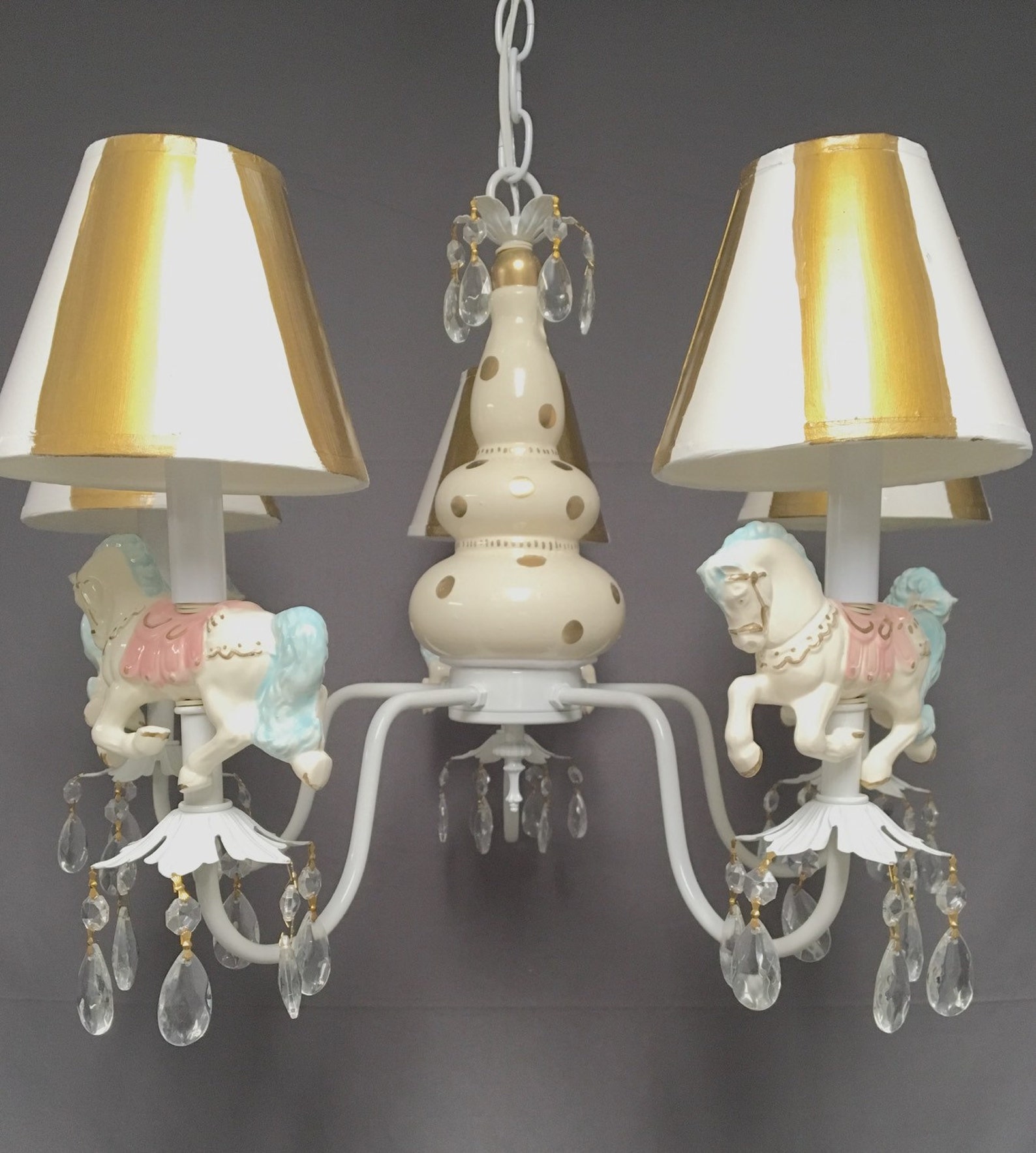 Carousel Horse Chandelier Nursery Chandelier Childrens | Etsy