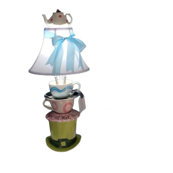 Alice In Wonderland Mad Hatter Tea Party Lamp