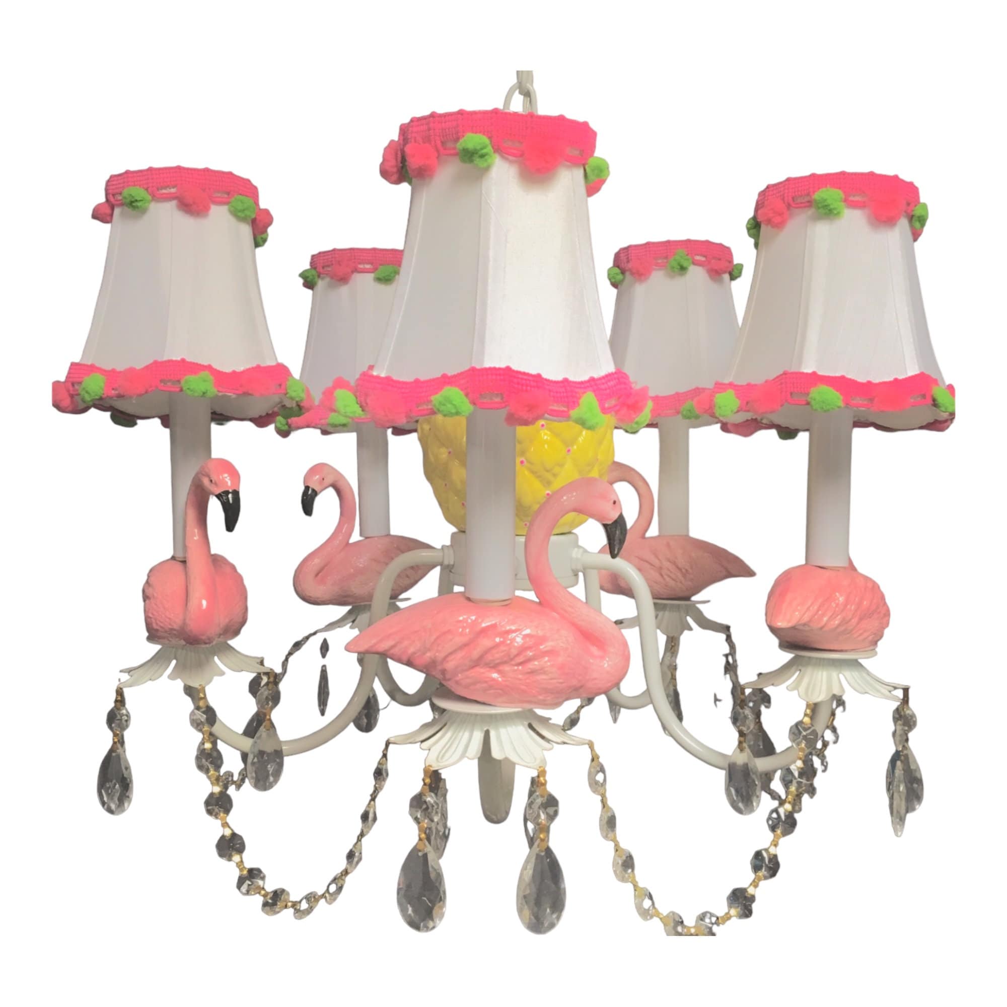 Flamingo Light - Pink Flamingo Chandelier - Beach House Flamingo Light - Pink Flamingo Chandelier - Beach House