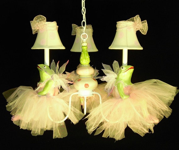 Nursery Chandelier Nursery Lighting Children/'s Lighting Frog Prince and Princess Frog Chandelier Kid/'s Ceiling Fixture