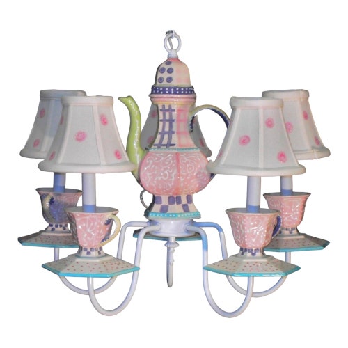 Teapot Chandelier Cups and Saucers Chandelier Teacup Etsy