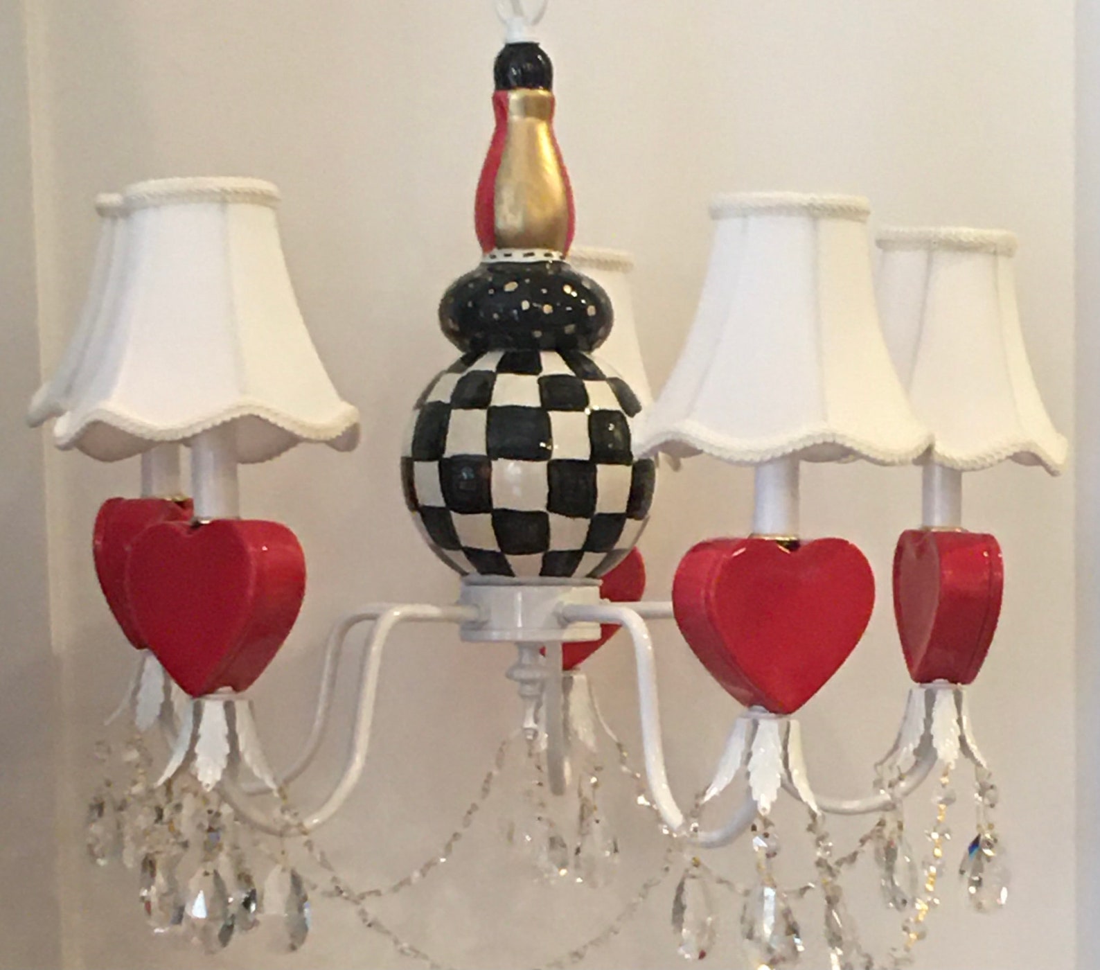 Alice In Wonderland Queen of Hearts Chandelier