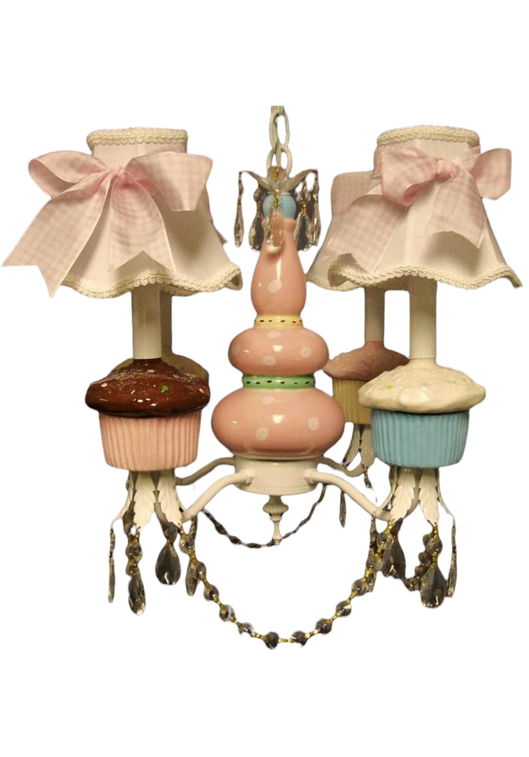 Children's Chandelier Cupcake Nursery Chandelier Kids Ceiling Fixture
