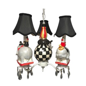 Circus Lighting - Children's Circus Chandelier - Vintage Circus Decor