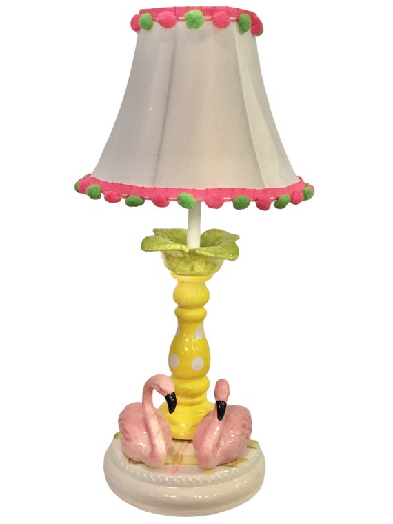 Pink flamingo lamp deals