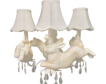 Leaping Bunny Chandelier