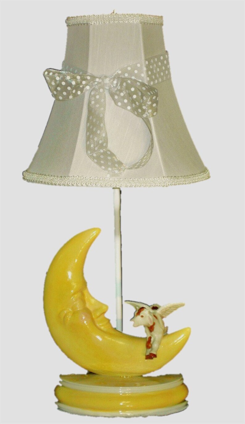 Nursery Lighting Cow Jumped Over The Moon Nursery Rhyme Lamp | Etsy