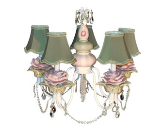 Rose Chandelier - Shabby French Decor