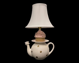 Teapot Cupcake Lamp/Custom Colors