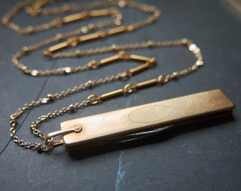 Pocket knife necklace, Knife pendant, Boyfriend necklace, mini knife, Gift for him, Mens necklace, Folding knife, Vintage knife, mini knife