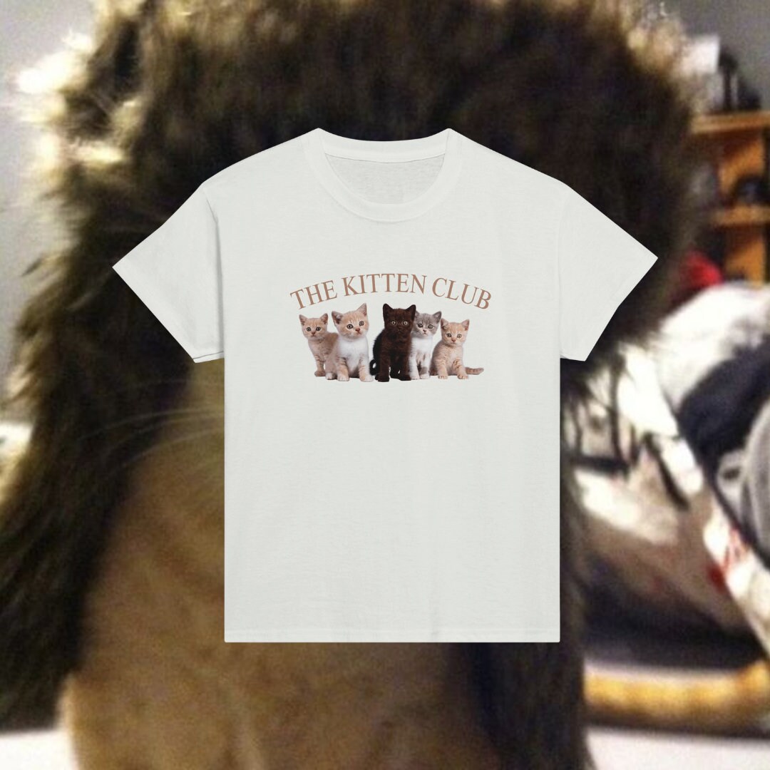 【toomuchtax】KITTEN BABY-T The Kitten Club Baby Tee | Y2K Style Baby Shirt | Funny