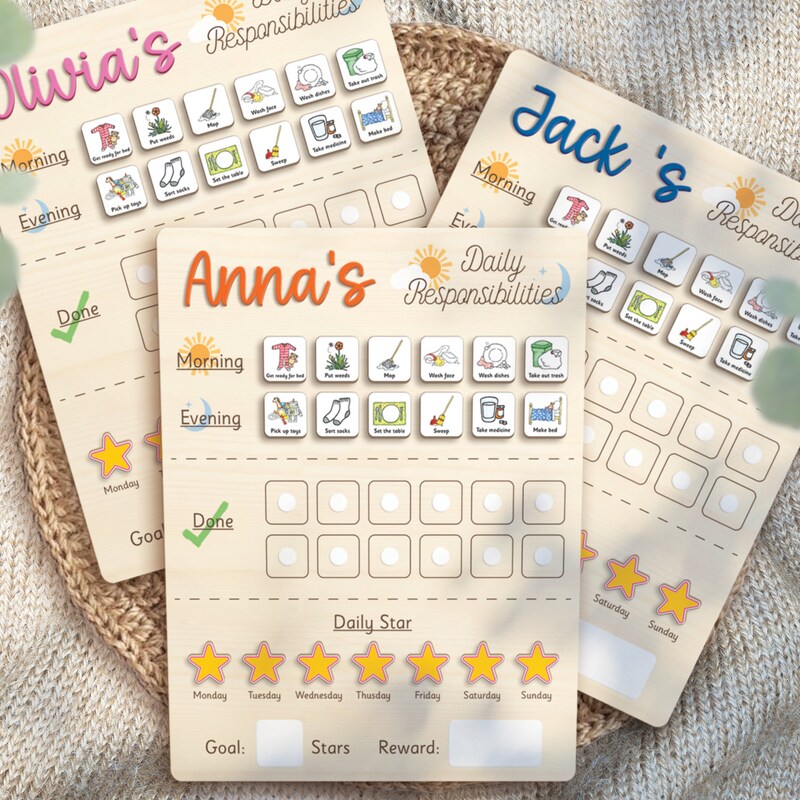 Toddler Routine Board - Etsy