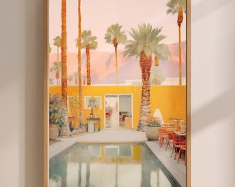Casa Del Sol - Impressionist Painting Portrait Wall Art Print, Large Gallery Art, 24x36, 20x30, 16x24, 12x18, California Art Print