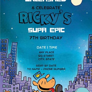INVITACIÓN DE CUMPLEAÑOS DE DOGMAN