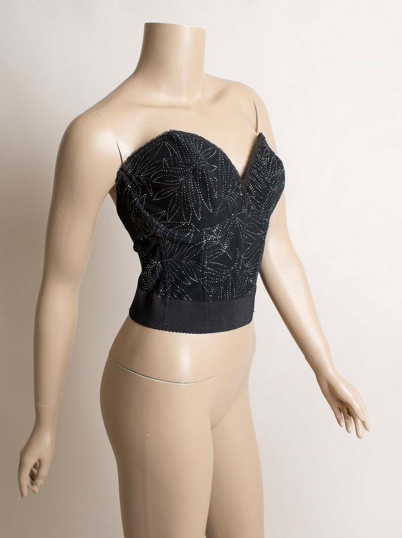 Silver Sweetheart Bustier Metallic Top main image 0