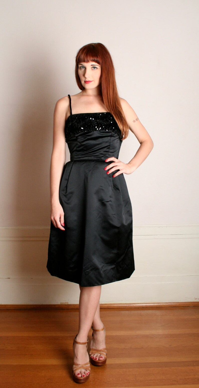 black 60's dress