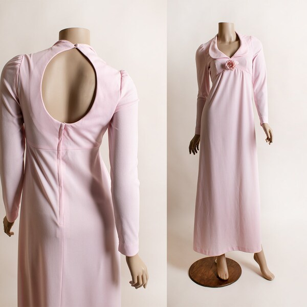 Pink Peter Pan Collar Gown