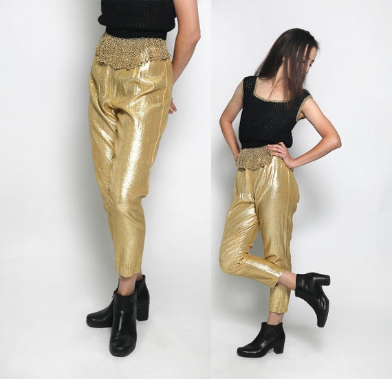 Golden Brocade Pants