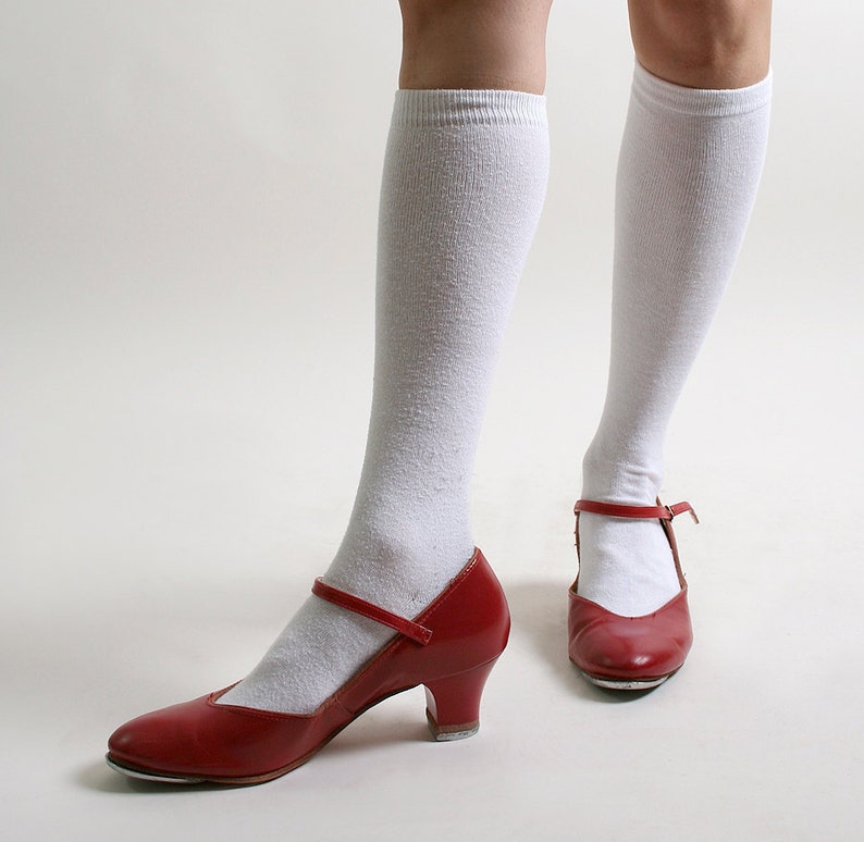 Vintage Tap Shoes Capezio Cherry Red Heels size 6 1/2 6.5 US Etsy