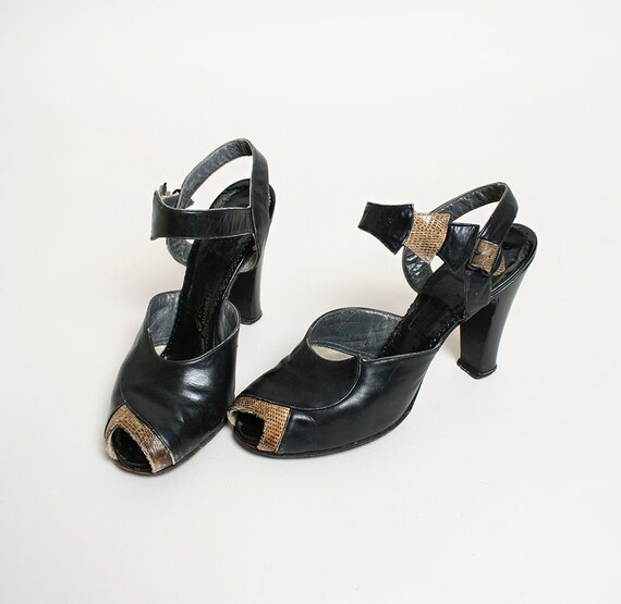 open heel high heels
