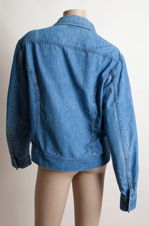 Vintage 1970s Denim Jacket - Lee Set Medium Blue … - image 7