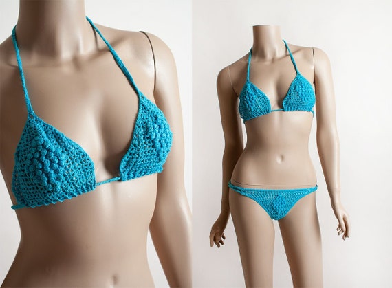 Vintage Frederick's Of Hollywood Crochet Bikini -