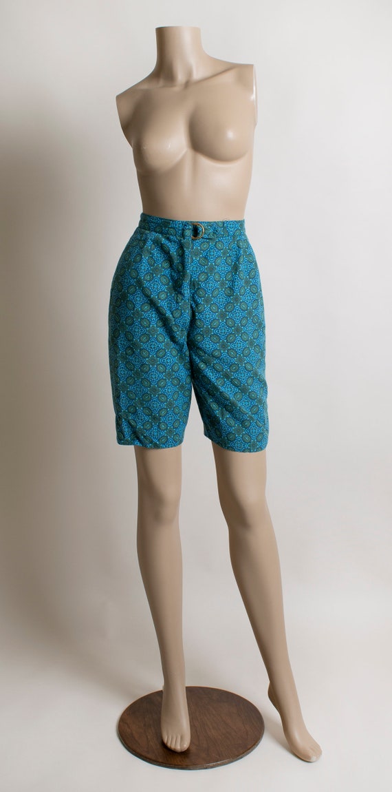 Vintage 1950s Cotton Shorts - Bermuda Knee Length… - image 2