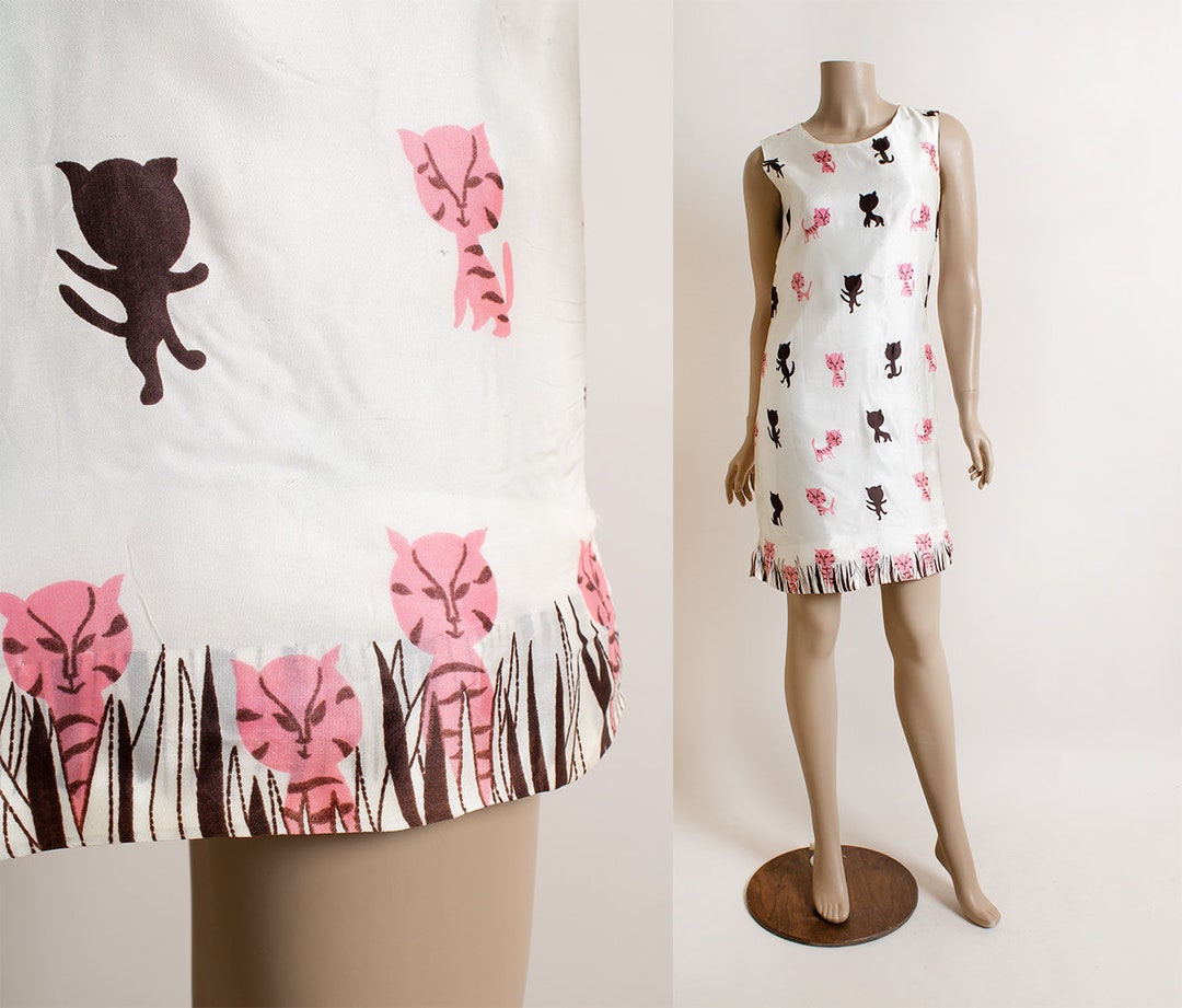 1960s Goldworm Tiger Print Sweater Dress | medium/large main image 1