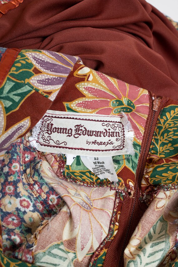 Vintage 1970s Maxi Prairie Dress Young Edwardian … - image 9