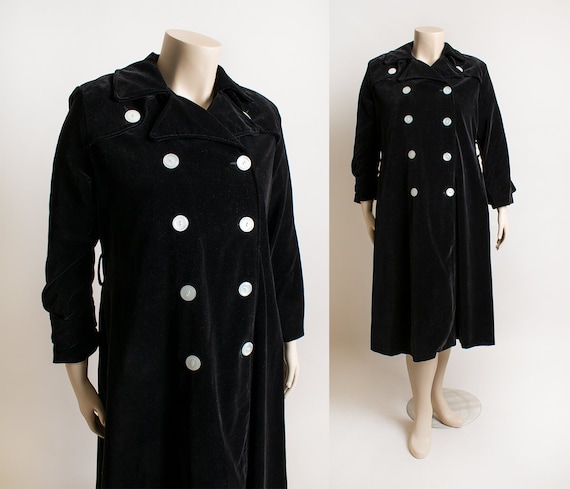 1950s black velvet coat 2025