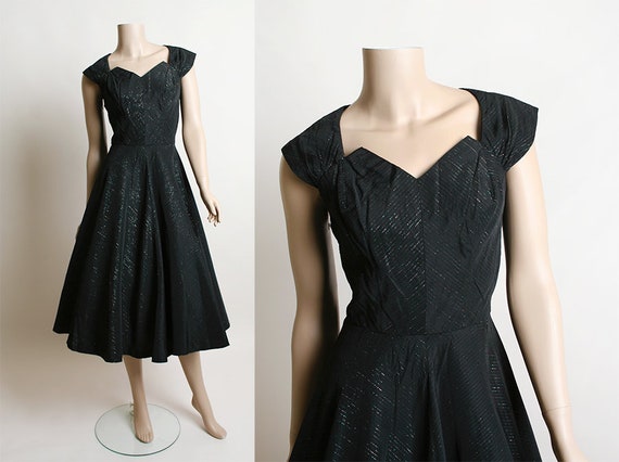 1950s black dress
