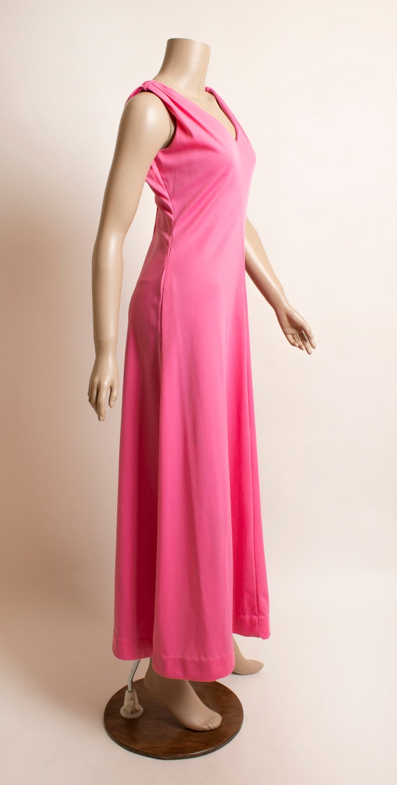 Vintage 1970s Barbie Pink Maxi Dress with Jacket … - image 3