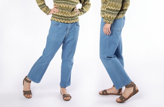 Vintage 1970s Wrangler Jeans - Light Cornflower Bl