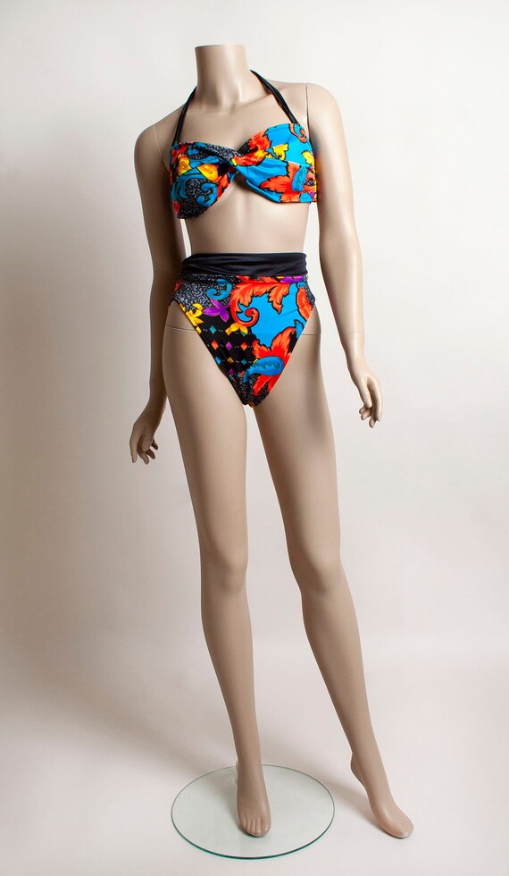 Vintage 1970s Bikini - Rose Marie Reid Neon Colorf